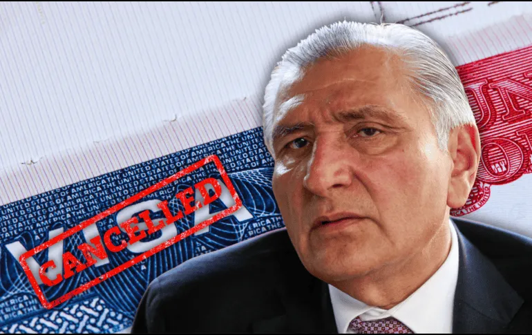 Cancela EEUU visa a Adán Augusto López